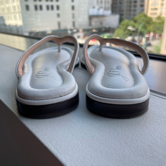 J.Crew White Leather Thong Minorca Sandal/Flip Flops - Picture 9 of 10